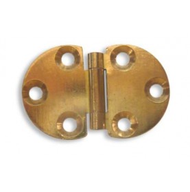 Petite charnière ronde en laiton 47x30mm