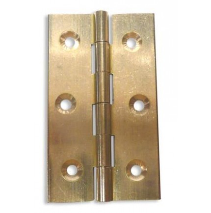 Charnière laiton poli / axe inox Charnière laiton poli / axe inox