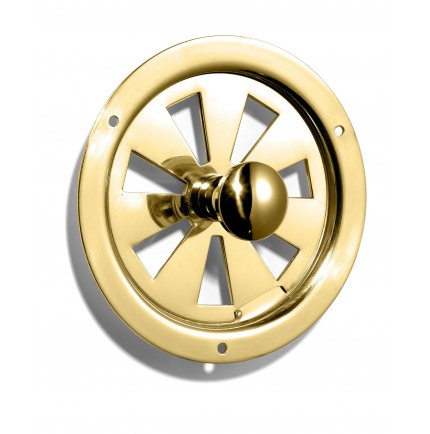 GRILLE D'AÉRATION LAITON CIRCULAIRE REGLABLE 125mm GRILLE D'AÉRATION LAITON CIRCULAIRE REGLABLE 125mm