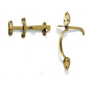 Lot De 4 Loquets à Bouton Tournant En Laiton Massif - 38 Mm - Pour Portails, Abris, Portes, Cages