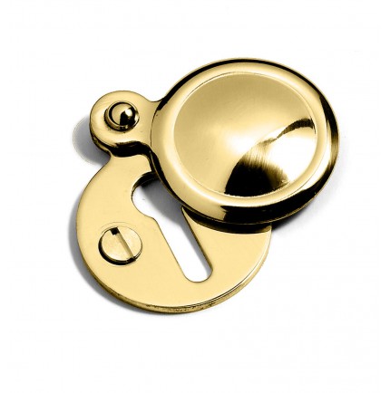 Rosace ronde cache serrure recouverte laiton Rosace ronde cache serrure recouverte laiton