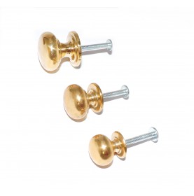 Fulton & BRAY Laiton Poli Balle mortice boutons de porte paire fb502pb