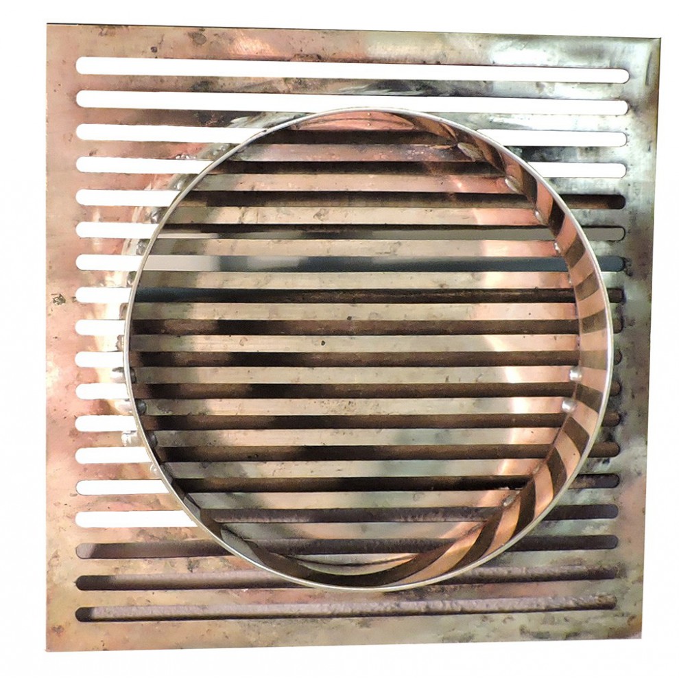 grille d'aération et ventilation sur-mesure en laiton poli