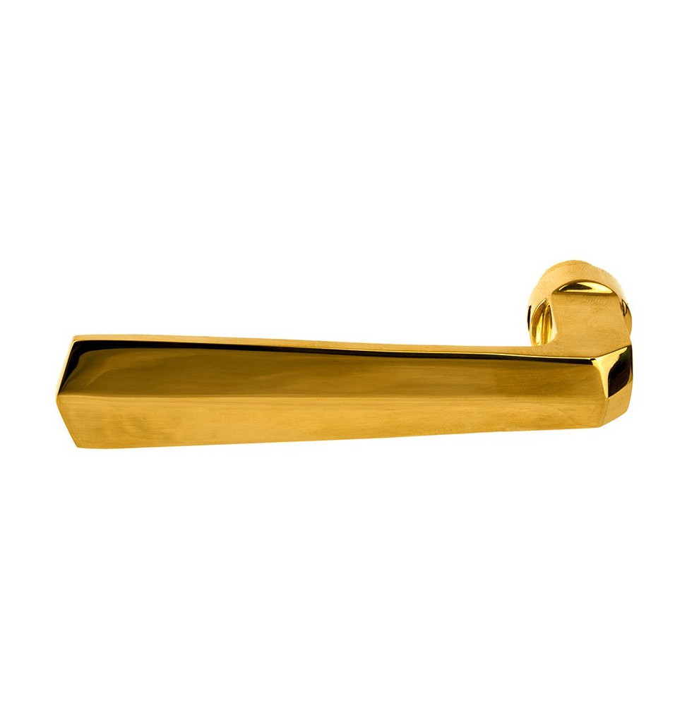 Poignée de porte à pans en laiton