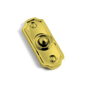 Bouton sonnette de porte laiton
