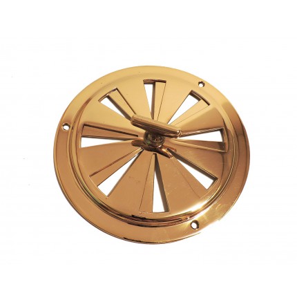Grille de ventilation ronde réglable en laiton Grille de ventilation ronde réglable en laiton