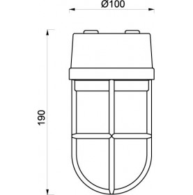 côtes applique ovoïde avec grille en laiton