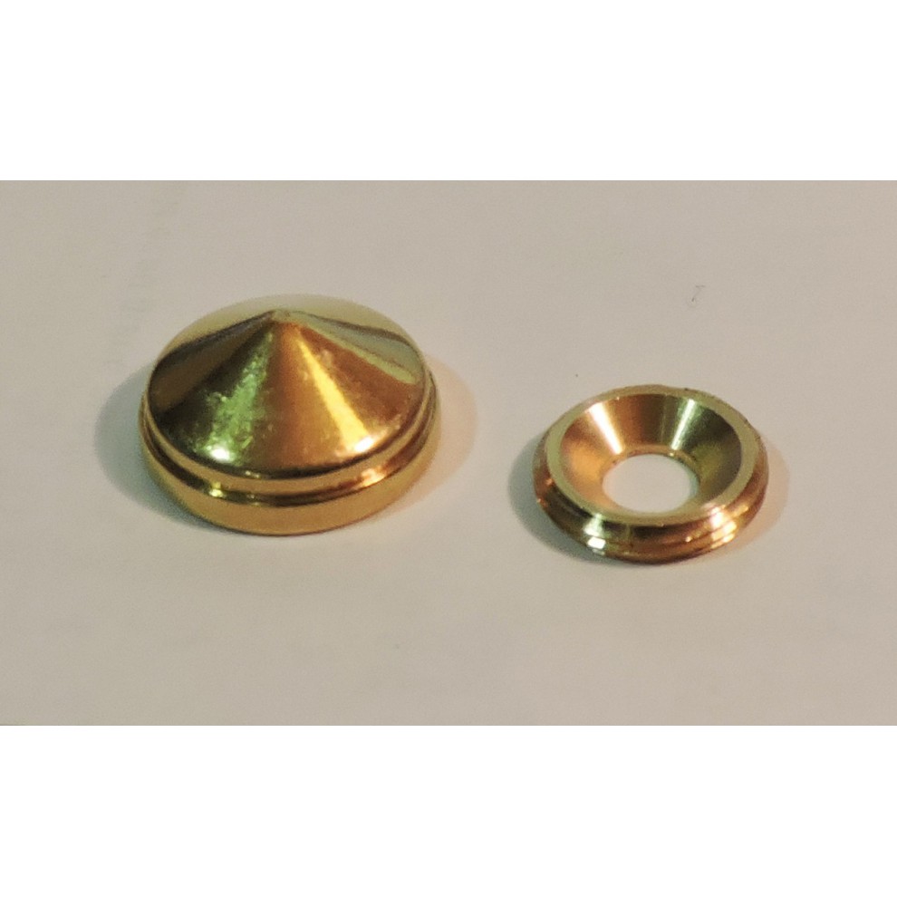 Cache vis pointe de diamant en laiton