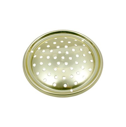 Mini grille d'aération circulaire en laiton poli