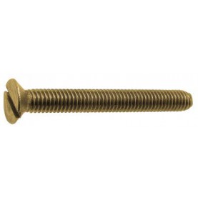 Vis métaux laiton tête plate fraisée Ø 4mm
