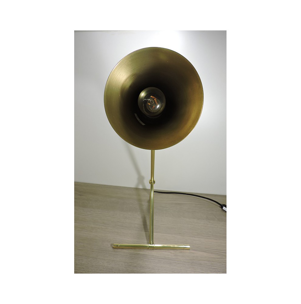 Lampe de table à poser en laiton poli