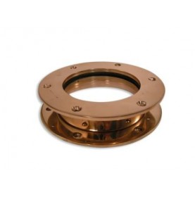 Hublot fixe rond en bronze massif