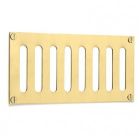 Grille d'aération ouverture oblong en laiton