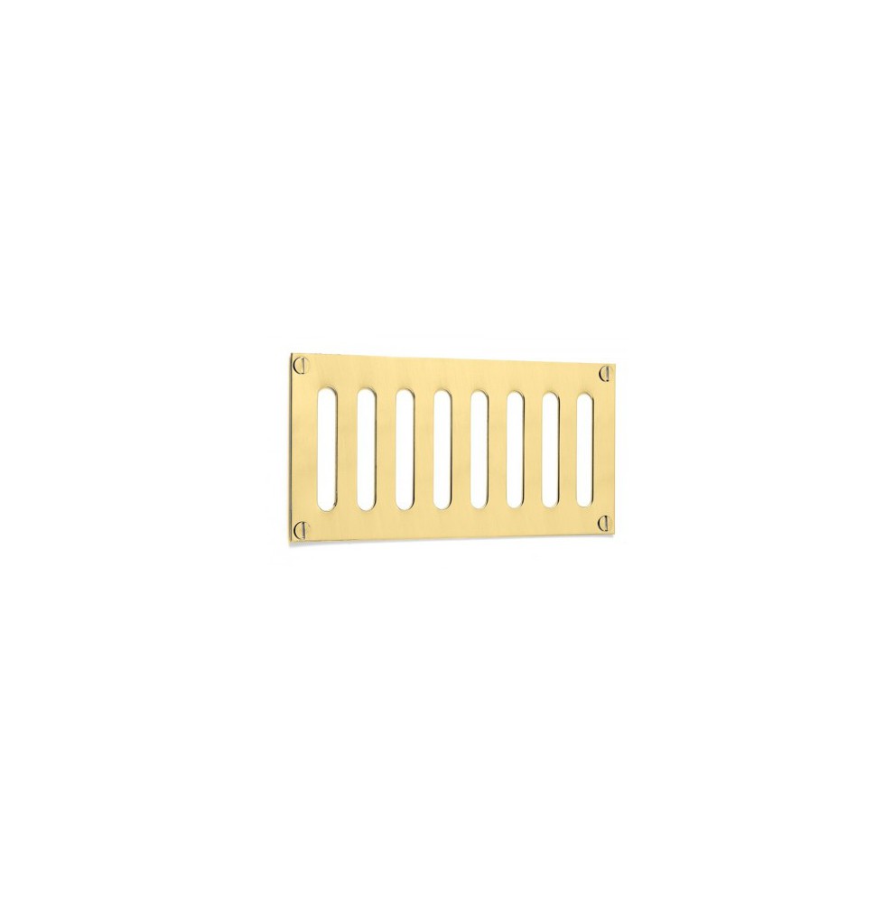 Grille d'aération rectangulaire à lumière en laiton