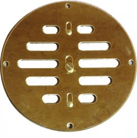 Grille circulaire plate réglable en laiton