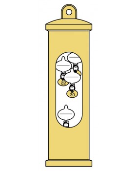 Thermomètre de Galilée design pour votre décoration d'intérieur