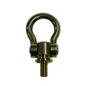 Piton amovible type manille à visser en bronze