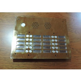 grille d'interphone en laiton poli