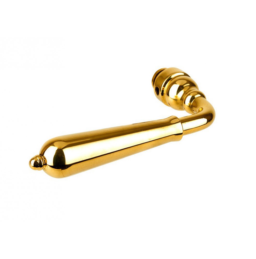 poignée poire double laiton poli
