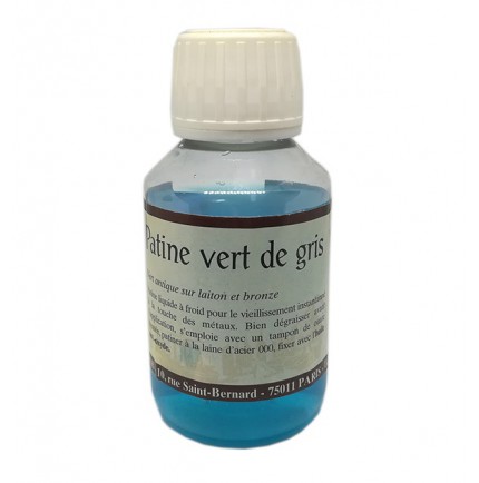 Patine vert de gris pour vieillissement du laiton Patine vert de gris pour vieillissement du laiton