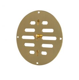 Grille de ventilation 160mm ronde laiton massif