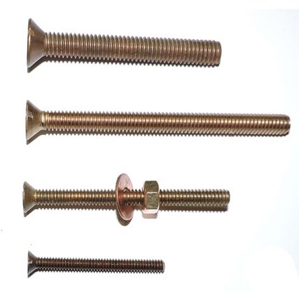 Vis tige filetée tête fraisée en bronze Vis tige filetée tête fraisée en bronze