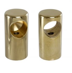 Support de main courante cylindrique 25 et 30 mm en laiton