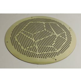 grille d'aération et ventilation sur-mesure en laiton poli