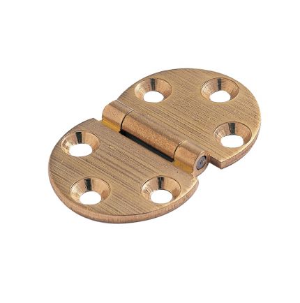 Charnière ronde en laiton 47x30mm Charnière ronde en laiton 47x30mm