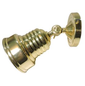 Spot en applique réglable, style industriel en laiton poli