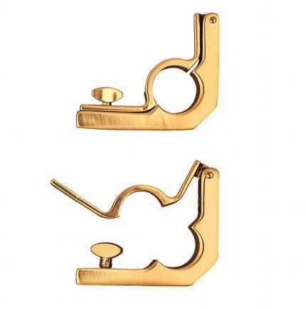 Support en angle pour tringle d'escalier en laiton poli Support en angle pour tringle d'escalier en laiton poli