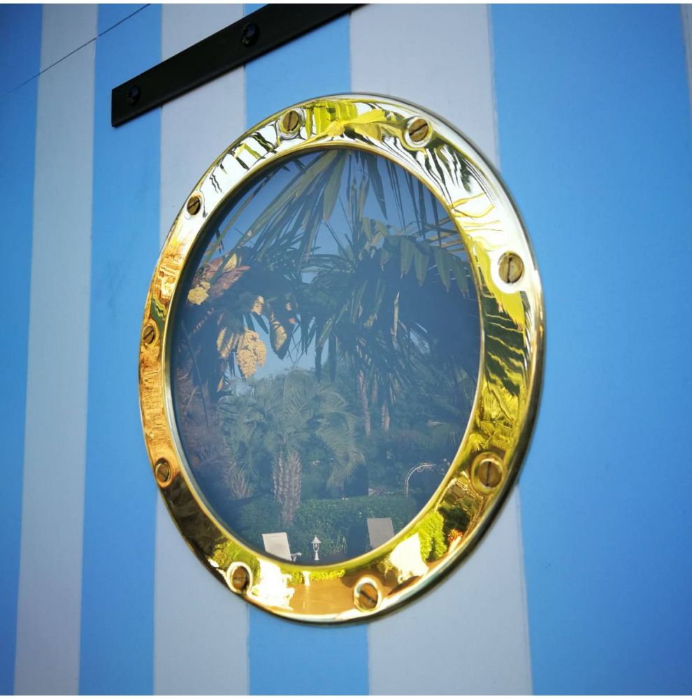 Contre-plaque de hublot seul en laiton