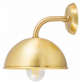 Applique globe demi rond en laiton