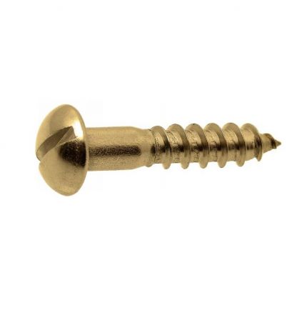 Vis bois laiton tête ronde fendue Ø 2mm Vis bois laiton tête ronde fendue Ø 2mm