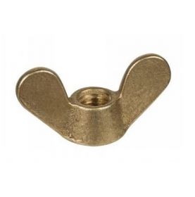 Ecrou papillon en laiton poli Ø 8mm