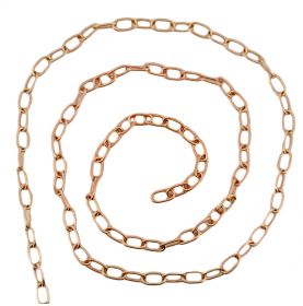 Chaînette décorative en laiton maillon 8 x 15mm - au mètre