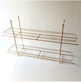 Kit d'étagère filaire en laiton sur-mesure