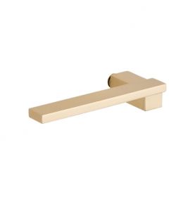 Poignée de porte cubique moderne en laiton poli