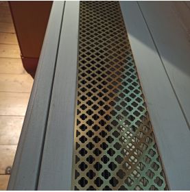 grille d'aération et ventilation sur-mesure en laiton poli