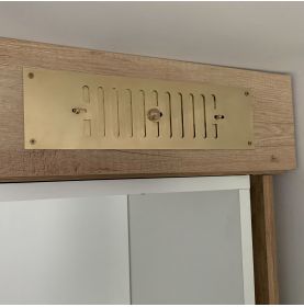 grille d'aération et ventilation sur-mesure en laiton poli