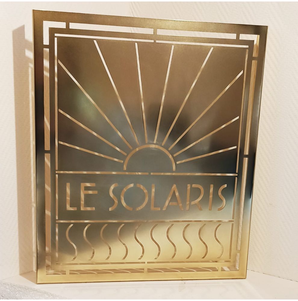 grille d'aération et ventilation sur-mesure en laiton poli