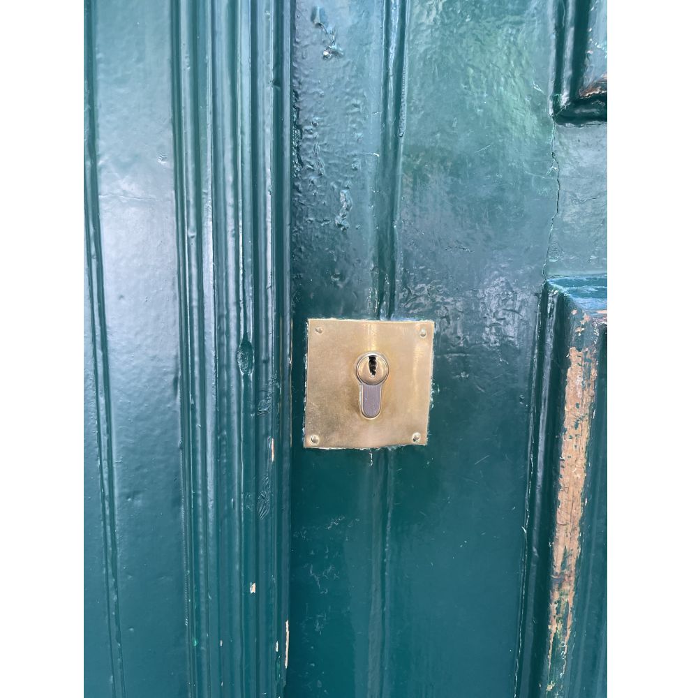 Plaque de propreté plate et bas de porte sur-mesure