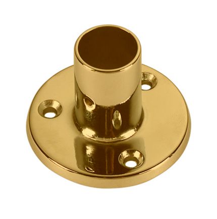 Embase sur platine en laiton pour tube 25 mm Embase sur platine en laiton pour tube 25 mm