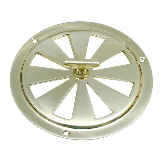 GRILLE DE VENTILATION RONDE RÉGLABLE EN LAITON