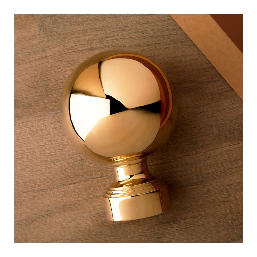 Boule d'escalier ronde laiton