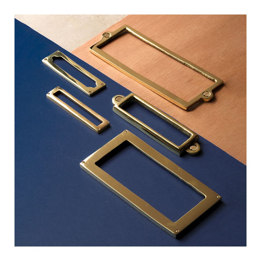 Porte-étiquette à oreilles laiton