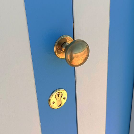 Bouton de porte double laiton