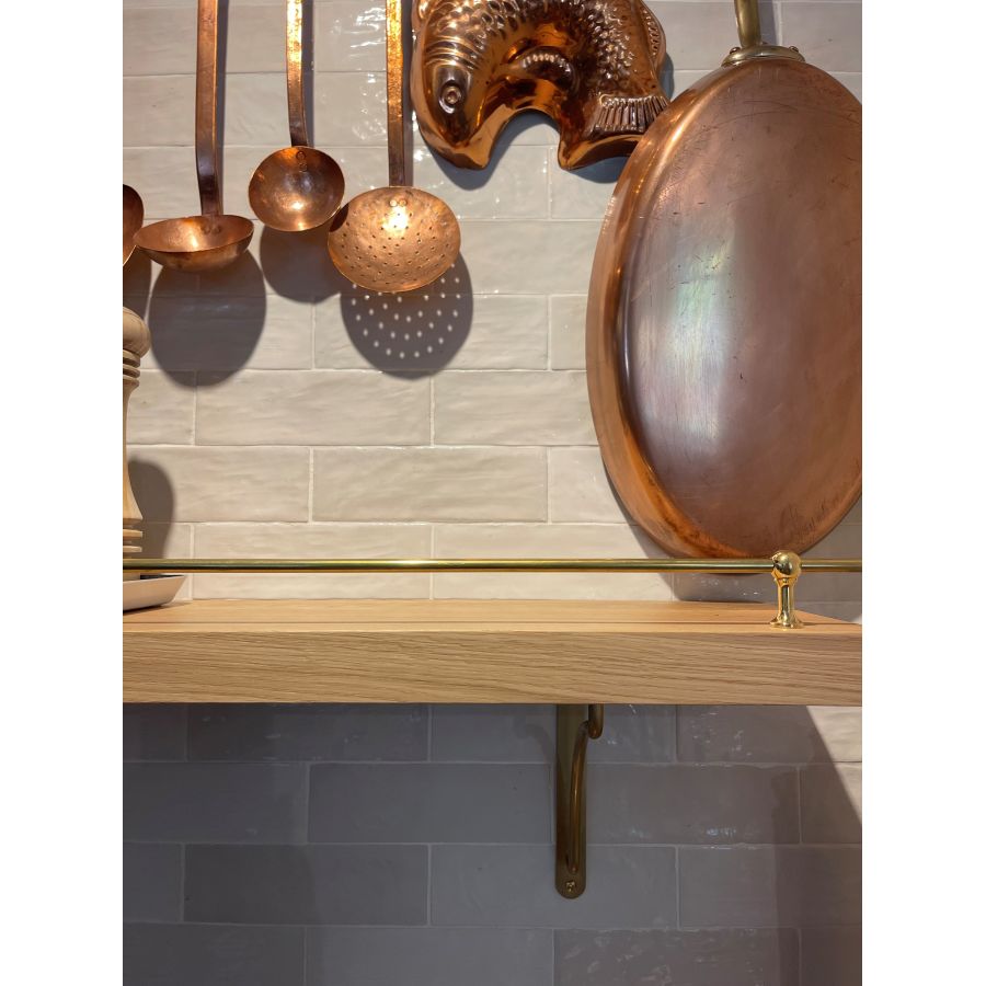 Support laiton barre de retenue Ø8 mm – étagère & meuble déco