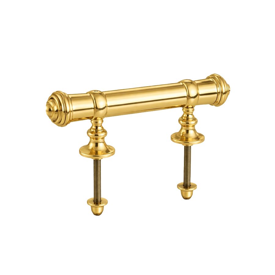 Poignée bâton de maréchal décorative laiton