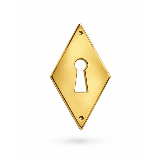 Rosace laiton en losange pour porte ou placard